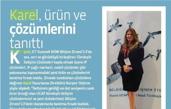 Tele.Com.Tr - 01.11.2013 - KAREL. ÜRÜNVE ÇÖZÜMLERİNİ TANITTI