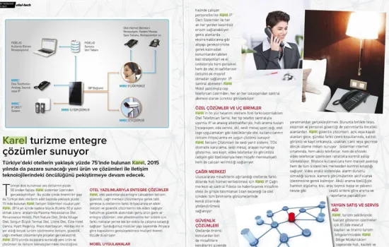 Hi-Tech - 01.01.2015 - KAREL TURİZME ENTEGRE ÇÖZÜMLER SUNUYOR