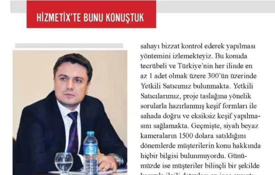 Hizmetix - 01.10.2013 - ELEKTRONİK GÜVENLİK GÜNÜMÜZÜN OLMAZSSA OLMAZI 