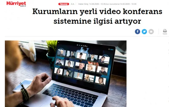 Hürriyet - 14-05.2020 - Kurumların Karel Yerli Video Konferans Sistemine İlgisi