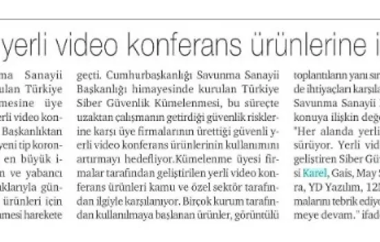 Hürses - 10.05.2020 - Geliştirilen Video Konferans Ürünlerine İlgi Artıyor