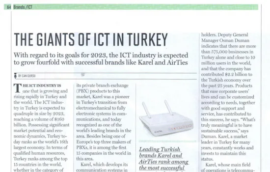 The Turkish Perspective - 01.08.2012 - The Giants of ICT in Turkey