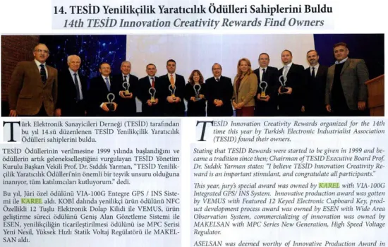 ICT Media - 01.02.2016 - 14. TESİD YENİLİKÇİLİK YARATICILIK ÖDÜLLERİ SAHİPLERİNİ BULDU