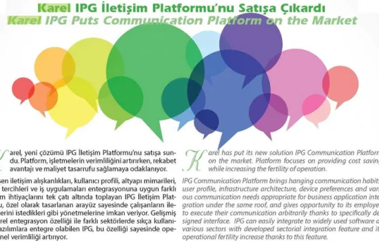 ICT Media - 01.12.2015 - KAREL IPG İLETİŞİM PLATFORMU NU SATIŞA ÇIKARDI