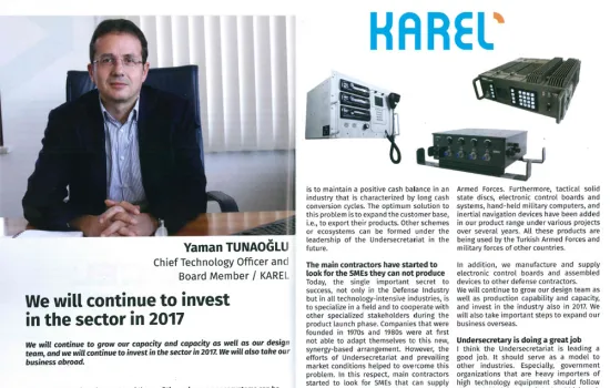 IDEF'17 Special Issue - 01.05.2017 - WE WILL CONTINUE TO INVEST 