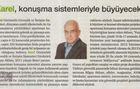 Karel , konuşma sistemleriyle büyüyecek 