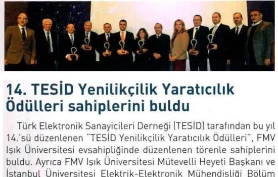 Kobi Efor - 01.03.2016 - YENİLİKÇİLİK YARATICILIK ÖDÜLLERİ SAHİPLERİNİ BULDU
