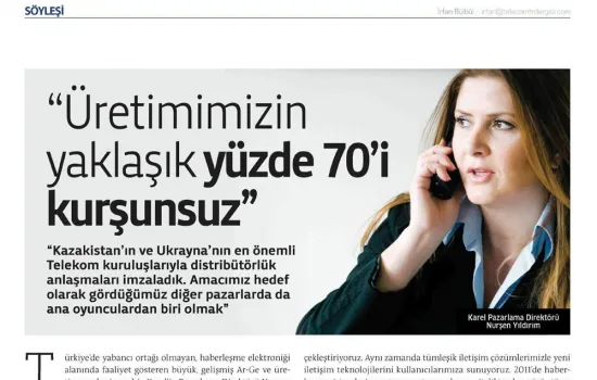 telecomtr - 01.02.2012 - Üretimimizin yaklaşık yüzde 70'i kurşunsuz