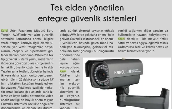 Mall Report - 01.12.2014 - TEK ELDEN YÖNETİLEN ENTEGRE GÜVENLİK SİSTEMLERİ
