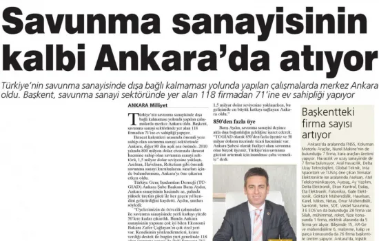 Milliyet - 26.06.2013 - SANAYİNİN KALBİ