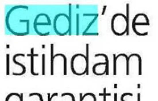 Milliyet - 17.07.2013 - Gediz'de istihdam garantisi