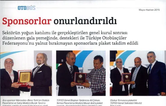 Otobüs Durağı - 04.08.2015 - SPONSORLAR ONURLANDIRILDI