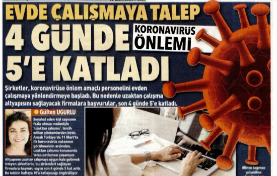 Posta - 15.03.2020 - Evde Çalışmaya Talep