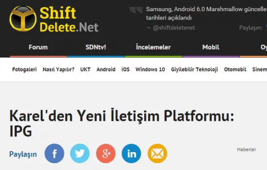 ShiftDelete.Net - 17.11.2015 - KAREL'DEN YENİ İLETİŞİM PLATFORMU