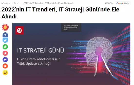 Teknoone.net - 08.12.2021 - 2022’nin IT Trendleri, IT Strateji Gününde