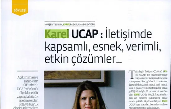 Tele.Com.Tr - 01.02.2015 - KAREL UCAP: İLETİŞİMDE KAPSAMLI, ESNEK, VERİMLİ,