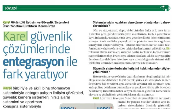 Tele.Com.Tr - 01.04.2014 - KAREL GÜVENLİK ÇÖZÜMLERİNDE