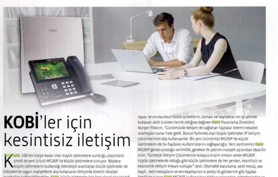 Tele.Com.Tr - 01.11.2015 - KOBLLER İÇİN KESİNTİSİZ İLETİŞİM