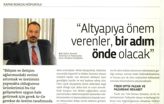 Tele.Com.Tr Dergisi - 01.06.2013 - Altyapıya Önem Veren, Bir Adım Önde Olacak