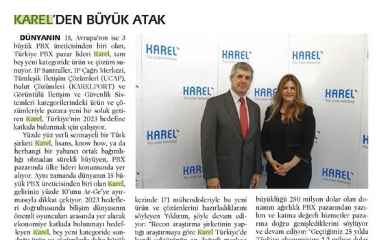 Telekom Dünyası - 01.07.2012 - KAREL ' DEN BÜYÜK ATAK 