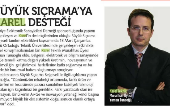 Telekom Dünyası - 01.04.2015 - BÜYÜK SIÇRAMA YA KAREL DESTEĞİ