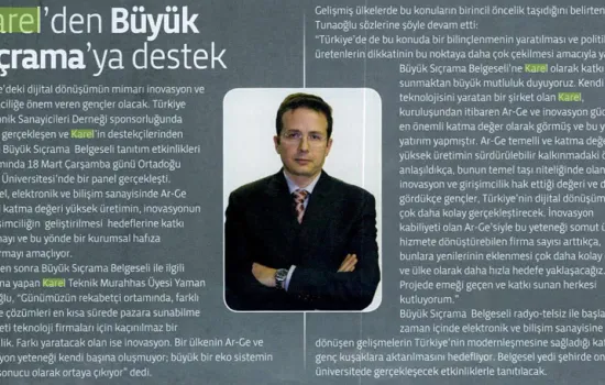 Tele.Com.Tr - 01.04.2015 - KAREL'DEN BÜYÜK SIÇRAMA YA DESTEK