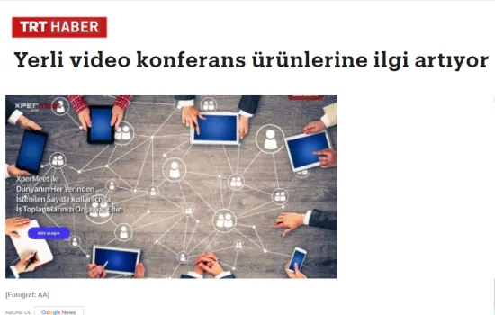TRT Haber - 03.05.2020 - Yerli Video Konferans Karel