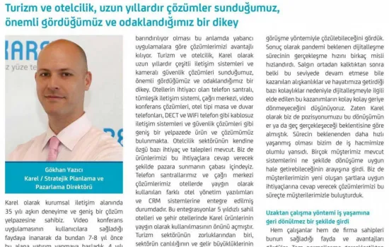 Turizm & Proje - 02.07.2021 - Turizm ve Otelcilik Çözümlerimiz