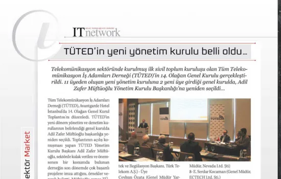 IT Network - 15.06.2012 - TÜTED IN YENİ YÖNETİM KURUU BELLİ OLDU