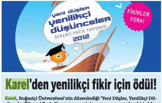 Ekonomi Gazetesi - 28.06.2012 - Karel'den Yenilikçi Fikir İçin Ödül