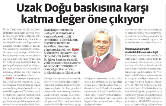NB Ekonomi – 22.12.2025 – Uzak Doğu Baskısına Karşı Katma Değer Öne Çıkıyor